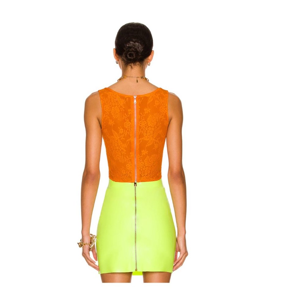 Miaou | NWOT Campbell Corset Top in Tangerine Size XS - Picture 4 of 12
